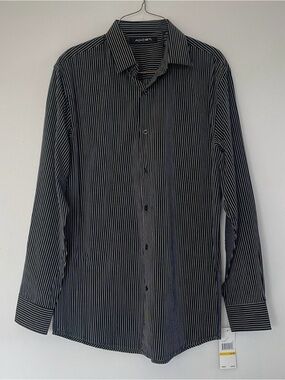 NWT Axist Black Striped Long Sleeve Shirt - Size M